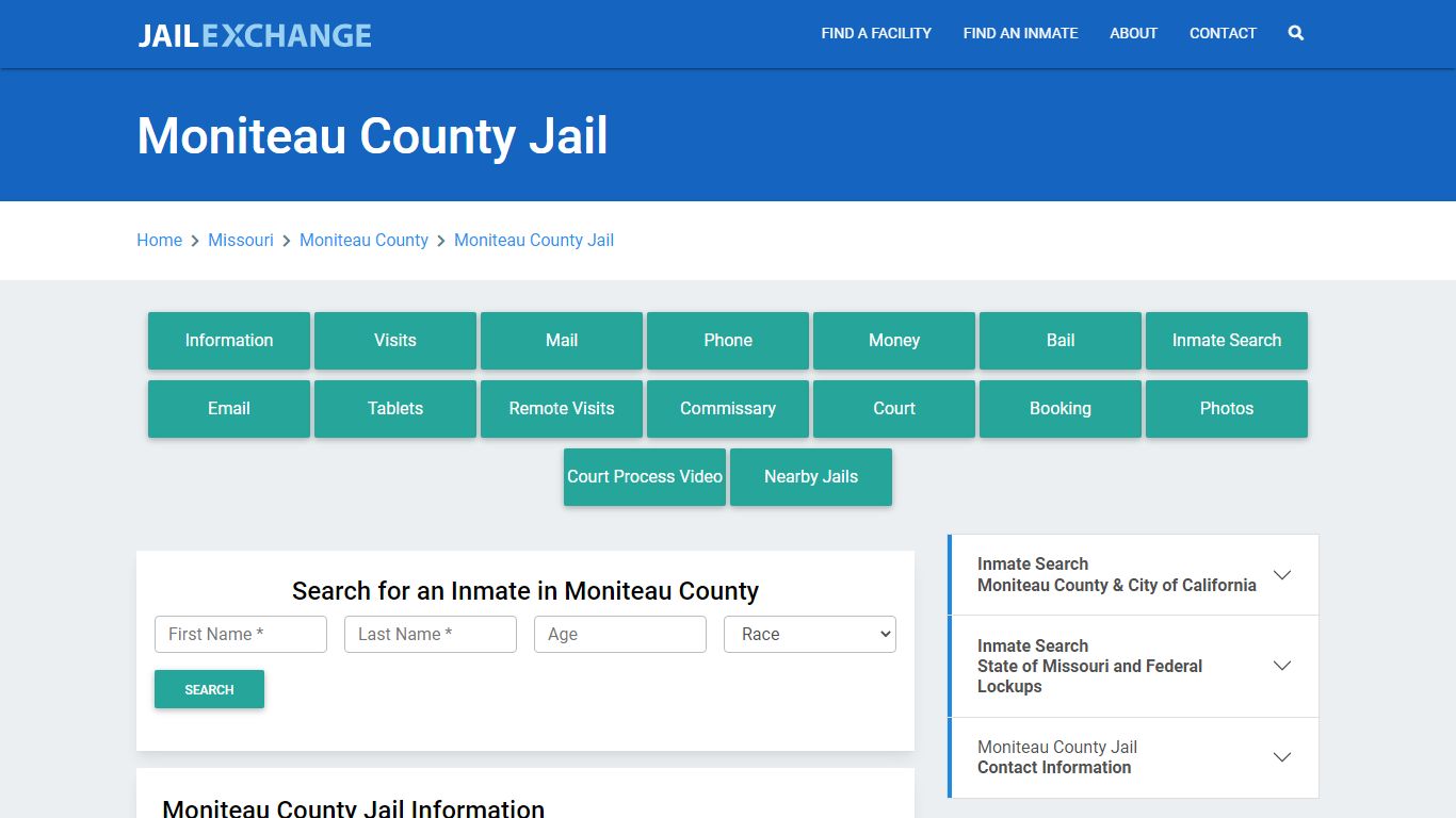 Moniteau County Jail Roster Lookup, MO, Inmate Search